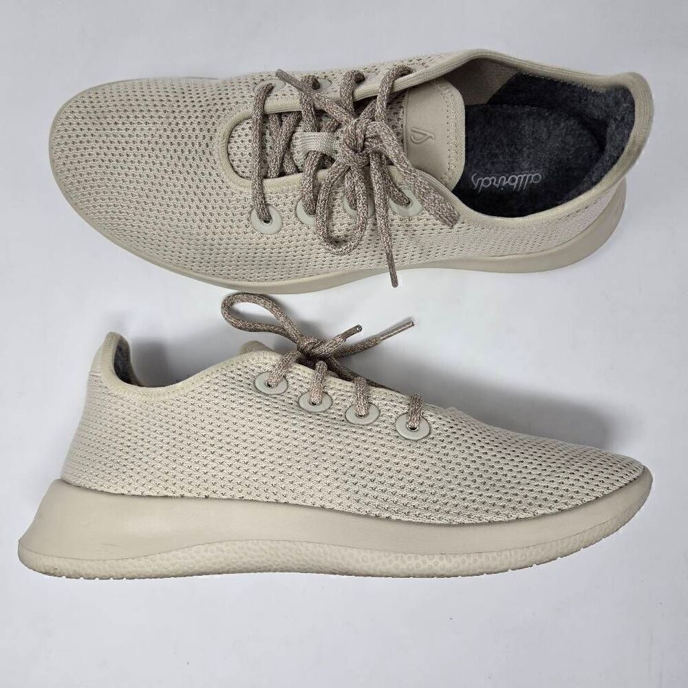 ALLBIRDS TREE RUNNERS WHEAT BEIGE TAN CASUAL RUNNING SHOES WOMENS SIZE 10